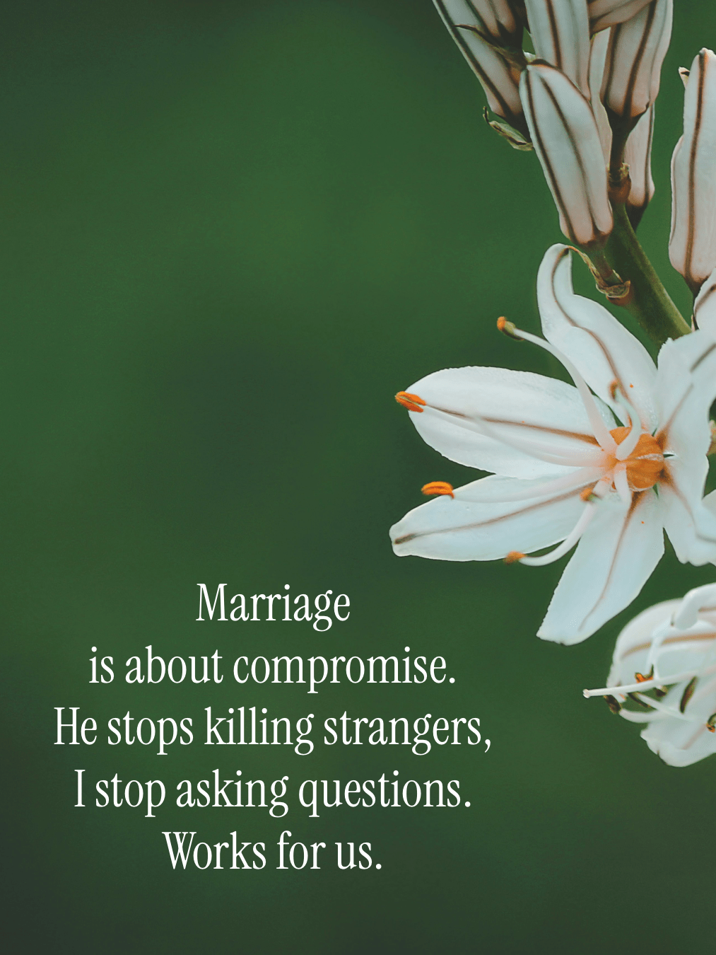 A Serial Killer’s Guide to&nbsp;Marriage